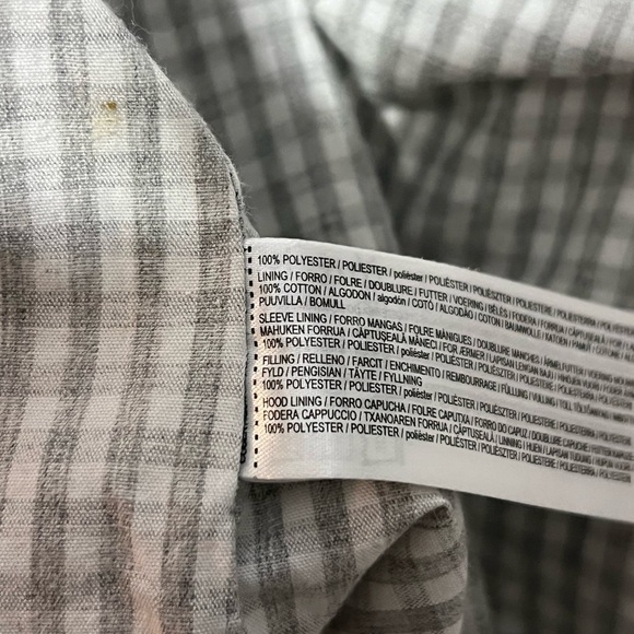 MNG Baby Coat Jacket Size 18-24 Months Navy Blue Cream Snap Front - Picture 5 of 5